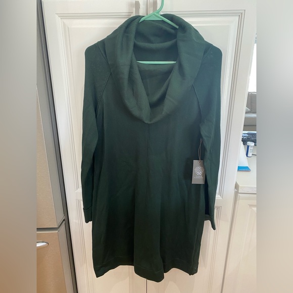 Vince Camuto long sleeve green knit dress - Picture 1 of 4